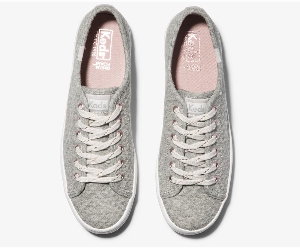 Zapatillas Keds Mujer Gris - Kickstart Triangle Jersey - 501-FTLZSX